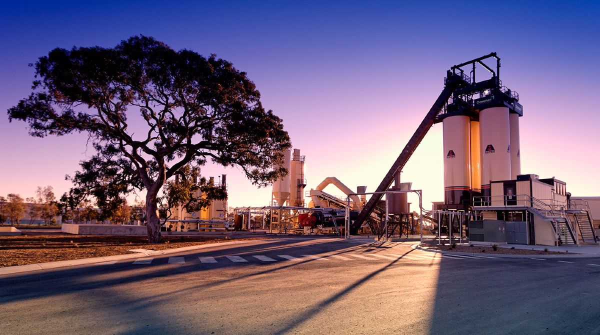 Downer Group's asphalt plant in Somerton