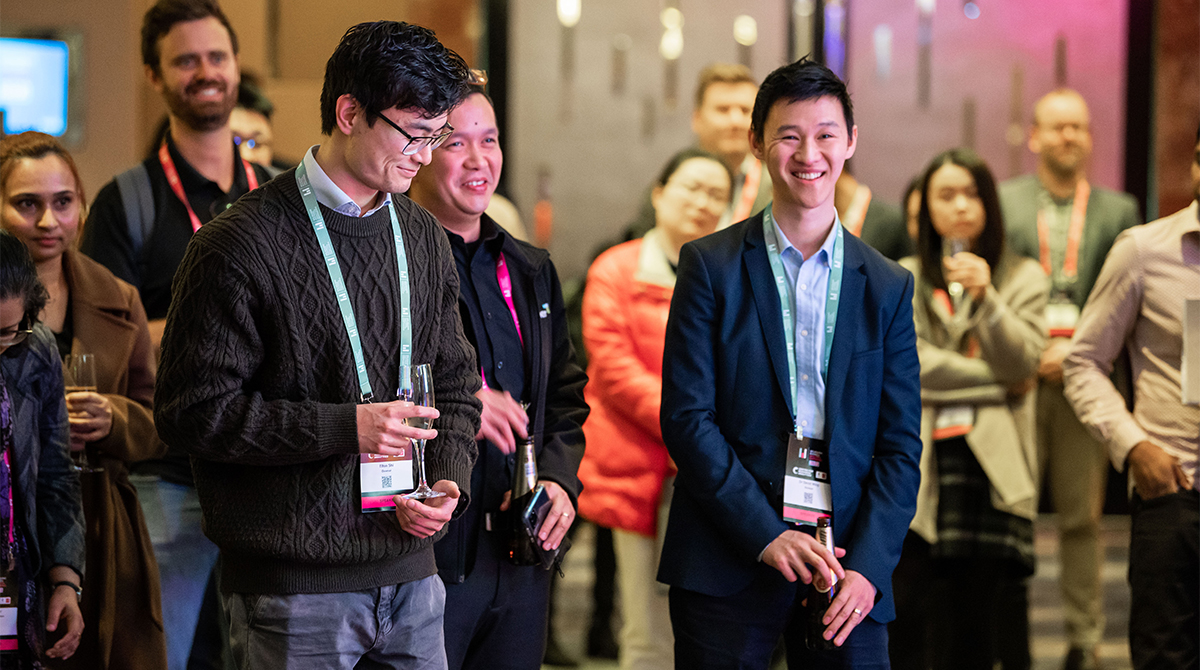 David Ming and Elton Shi, Practice Prize winners 2023, Melbourne BUsiness Analytics Conference, 2 August 2023 Grand Hyatt Melbourne