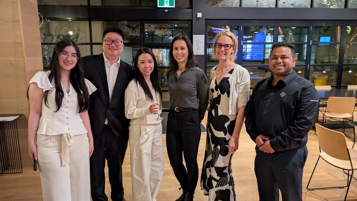Entrepreneurship Chapter event_2026 03 18. Thank you to organisers Sunny Singh (MBA 2020), Priyanka Nadkarni (MBA 2014), Leo Leng (Master of Business Analytics 2014), Robert Lee (MBA 2025) and Rahul Sud (MBA 2025). 